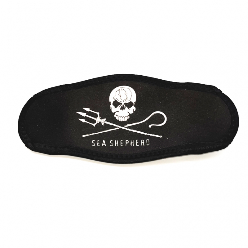 PreisHammer Sea Shepherd Schwarz Maskenband Klett 