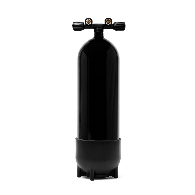 Polaris - Faber - 15L und 232 bar Flaschenkörper (glänzend schwarz) mit Twinventil