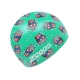 Zoggs - Silicone Printed Cap - Badekappe - Farbe: Grün/Popkorn
