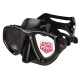 Seac Sub Tauchmaske CLEAR - antifog - Schwarz/Schwarz