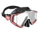 Cressi - Liberty Triside - Tauchmaske - Farbe: Black/Red/Silver