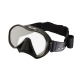 Tusa - Zensee - Tauchmaske mit Fabric Strap Maskenband - Farbe: Schwarz