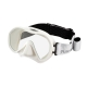 Tusa - Zensee - Tauchmaske mit Fabric Strap Maskenband - Farbe: Weiß