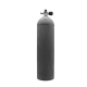 MES Alutauchflasche - Alutank - Dirty Beast - 11.1 Liter - 207 bar - Ventil 12544-RE mit Handrad rechts