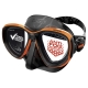 Seac - Serena - Antifog-Tauchmaske - Farbe: Schwarz/Orange