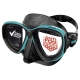 Seac - Serrena - Antifog-Tauchmaske - Farbe: Schwarz/Tiffany