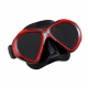 Scubaforce Tauchmaske Vision II - Farbe Schwarz / Rot