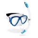 Cressi - Fiji & Gamma - Schnorchel-Set - Farbe: Clear/Blue