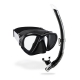 Cressi - Fiji & Gamma - Schnorchel-Set - Farbe: Schwarz/Schwarz