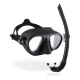 Cressi - Calibro & Corsica - Maske und Schnorchel - Farbe: Schwarz