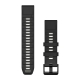 Garmin - Quickfit (22mm) Watch Band - Uhrenarmband - Silikon - Farbe: Black/Pebble Gray