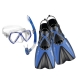 Mares X-One Pirate Set- Kinder - Farbe: Blau - Größe: XS