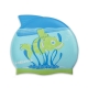 Head Meteor Badekappen - Blau/Grün - Motiv: lachender Fisch #