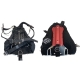Toddy Style - Sidemount-System TS C – Blase: Black - Plate: Alu-Red