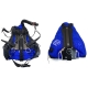 Toddy Style - Sidemount-System TS C – Blase: Blue - Plate: Alu-Black