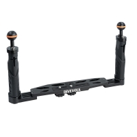 Divevolk - Unterwasser Schiene Doppelhandgriff variabel - Farbe: Schwarz