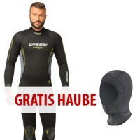 Winter-Deal: Herren - Cressi - Fast - 5mm Neoprenanzug + gratis Kopfhaube