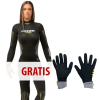 Winter-Deal: Damen - Cressi - Fast - 5mm Neoprenanzug + gratis Handschuhe