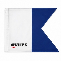 Mares -Taucherflagge Alpha - Größe ca. 60 x 60 cm #