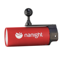 Nanight - Tauchlampe Sport Video mit Ladeanschluss - Rot