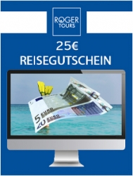 25 EUR Reisegutschein von Rogertours