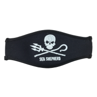 Mask Strap Cover - Maskenbandschutz - Sea Shepherd Schwarz
