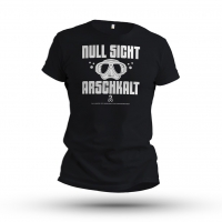 T-Shirt NULL SICHT - ARSCHKALT - schwarz