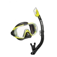 Visio Tri-Ex Schnorchelset - Black - Flour Yellow